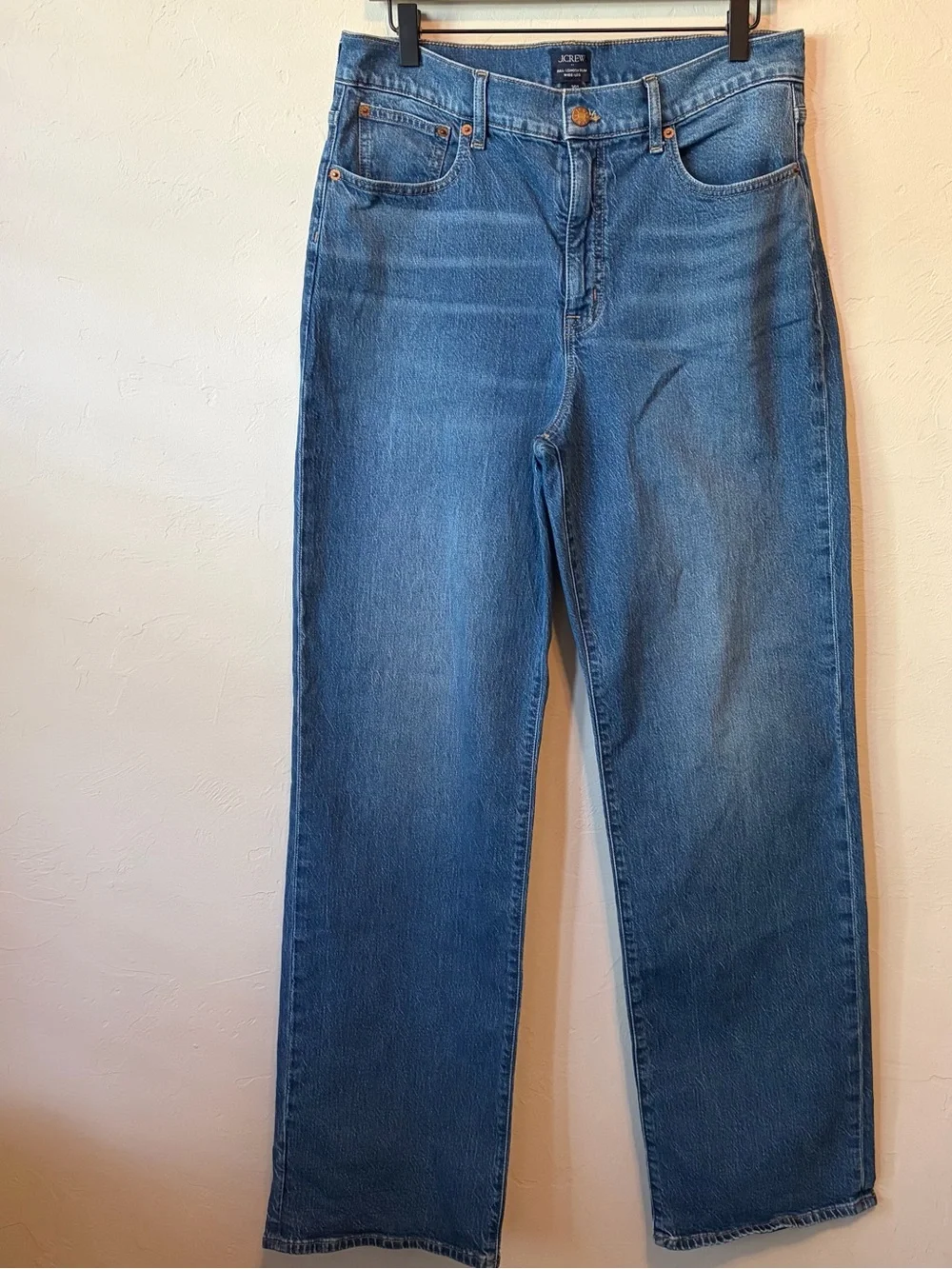 J. Crew Women's Size 30 Tall Wide-Leg Jeans in Medium Blue Wash